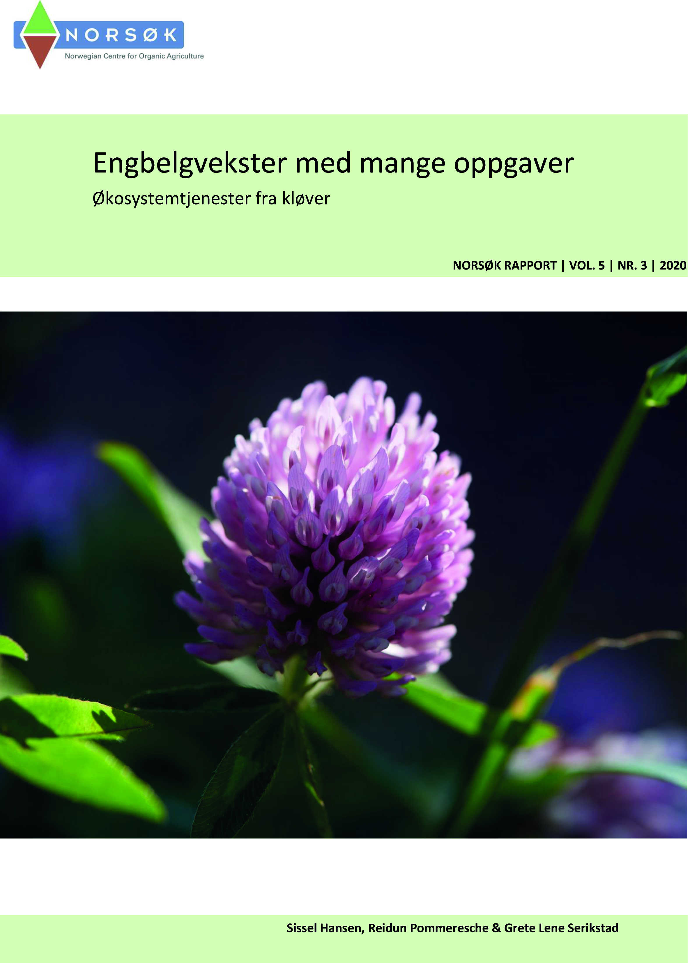 Norsø K Rapport Nr 3 2020 Engbelgvekster 1