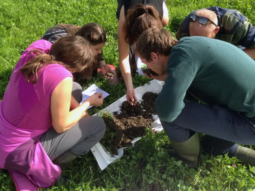 Jordlappen Foto Reidun Kursa som arrangeres er praktiske. (Foto: Reidun Pommeresche)