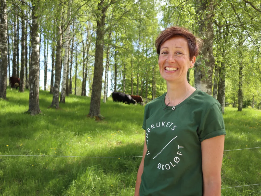 IMG 4288 Kjersti Rinde Omsted Opaker gard Foto Landbrukets Okoloft 1 Kjersti Rinde Omsted, Opaker gård. (Foto: Landbrukets Økoløft)