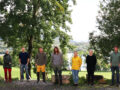 Students from Gjermundnes VGS during the gathering at Tingvoll Farm