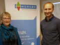 Daglig leder i NORSØK. Turid Strøm og daglig leder i NLR Jakob Simonhjell ser fram til å samarbeide.