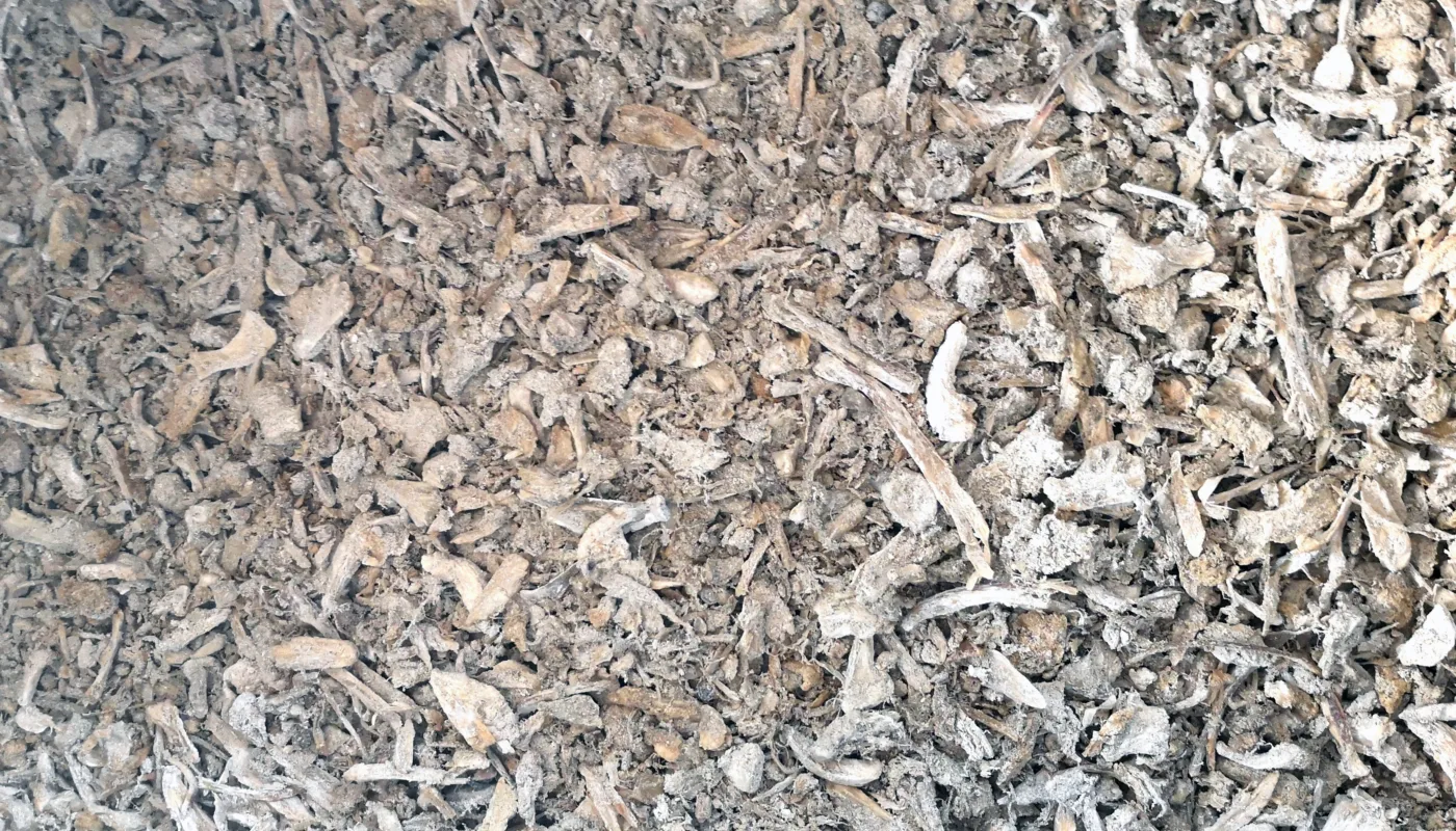 Moderne fiskeindustri produserer store mengder restråstoff. Hvitfisksektoren (torsk sei, hyse) utnyttes kun 60 % i til produksjon av fiskemel, olje og ensilasje. Fiskebein og fiskehoder utgjør mer enn halvparten av dette restråstoffet og representerer en verdifull og ikke utnyttet nitrogen- (N), fosfor- (P) og kalsium-kilde. (Foto: Anne de Boer)