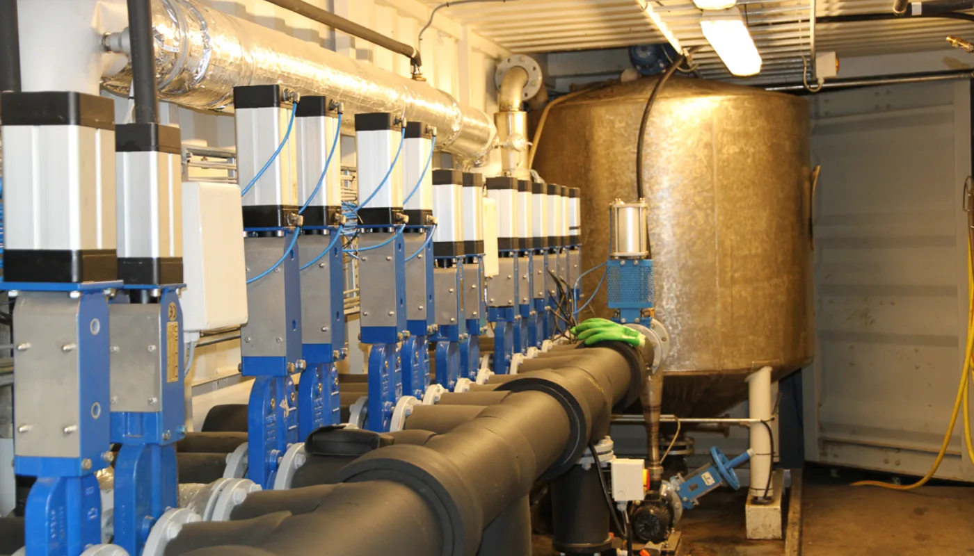 Testanlegg for biogass. (Foto: Anita Land)