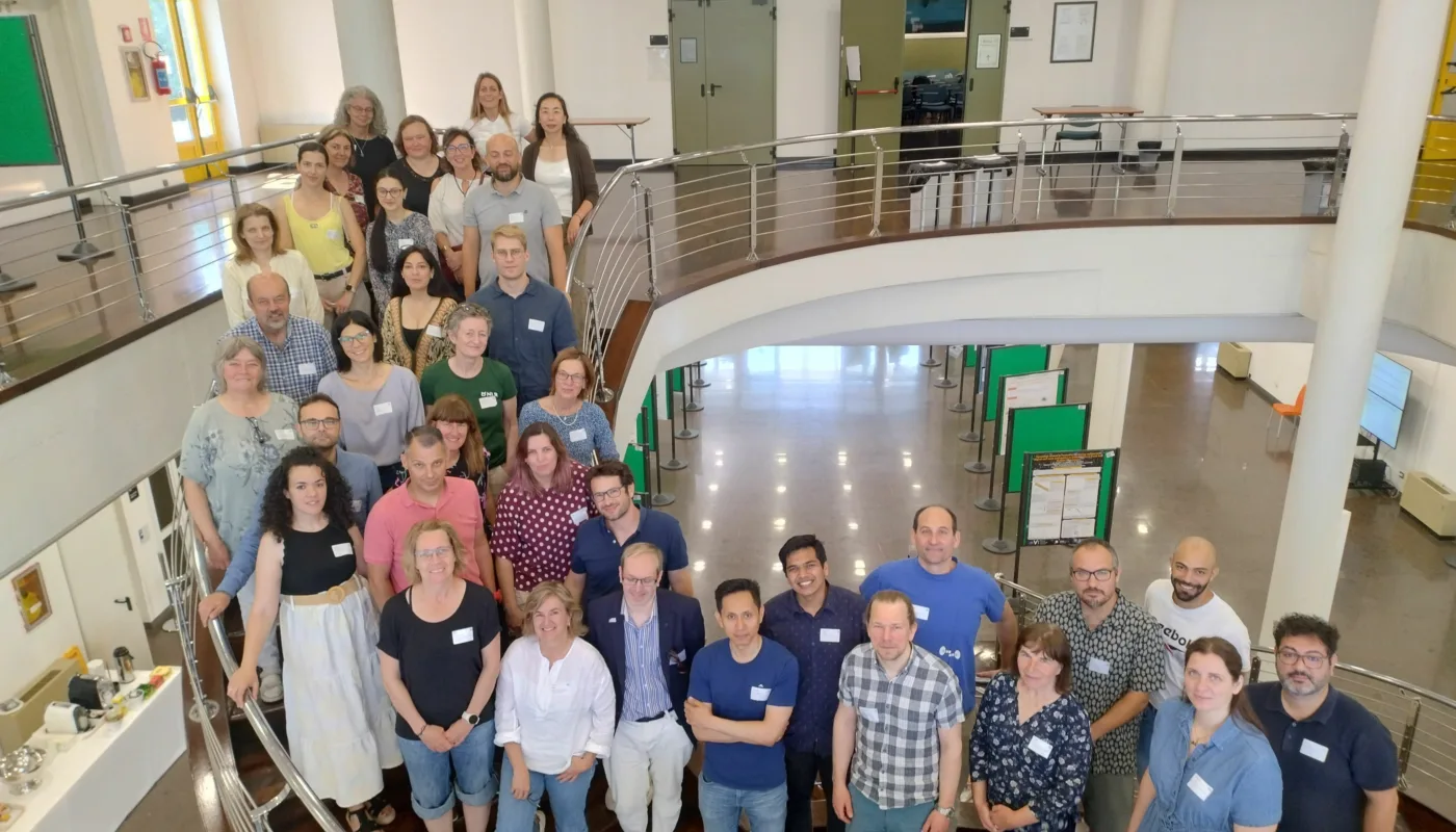 KOM Bologna 20 juni 2025 alle i trappa93 The "Bio2" project aims to develop new types of plant-strengthening agents, fertilizers, and veterinary medicines for use in organic farming and livestock production. Here from the opening meeting in Bologna. (Photo: Katharina Schweiger)