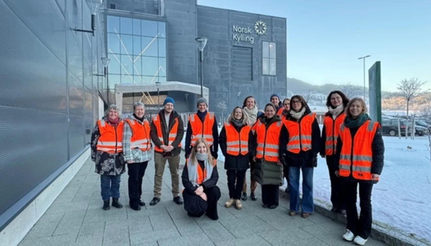 Heading TipTop-deltakere samlet til oppstartmøte ved Norsk Kylling, 28.1.2026 (Foto: A_K Løes)