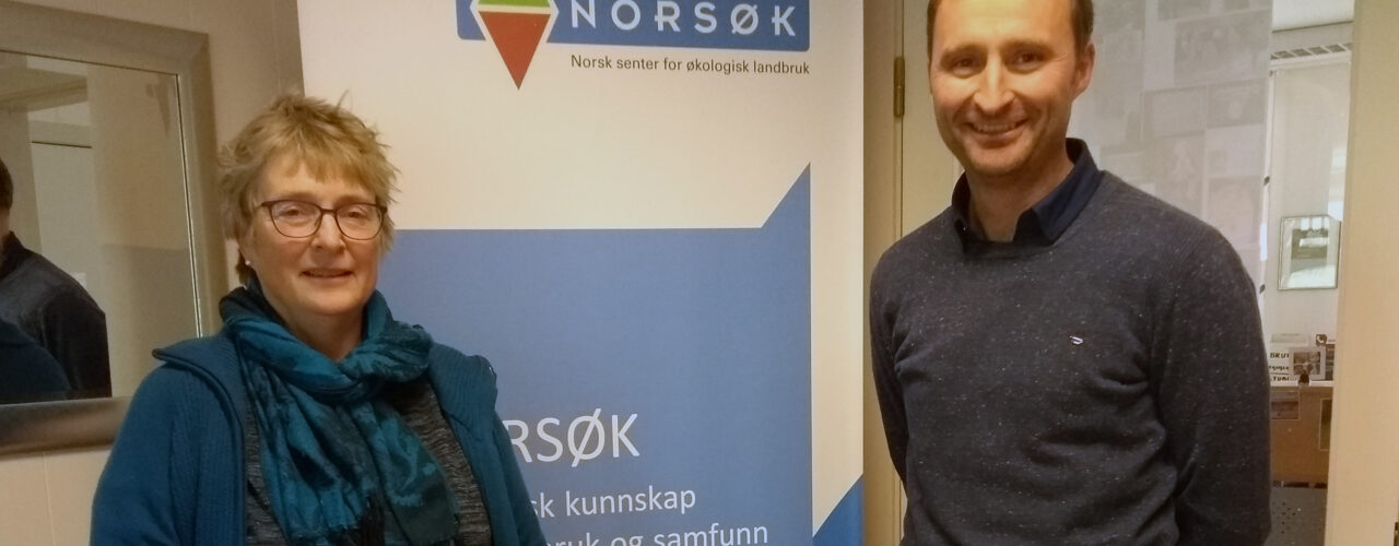 Daglig leder i NORSØK. Turid Strøm og daglig leder i NLR Jakob Simonhjell ser fram til å samarbeide. (Foto: Solveig Johnsen)