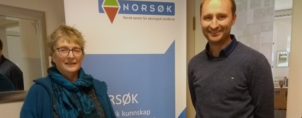 Turid Og Jacob Simonhjell Daglig leder i NORSØK. Turid Strøm og daglig leder i NLR Jakob Simonhjell ser fram til å samarbeide. (Foto: Solveig Johnsen)